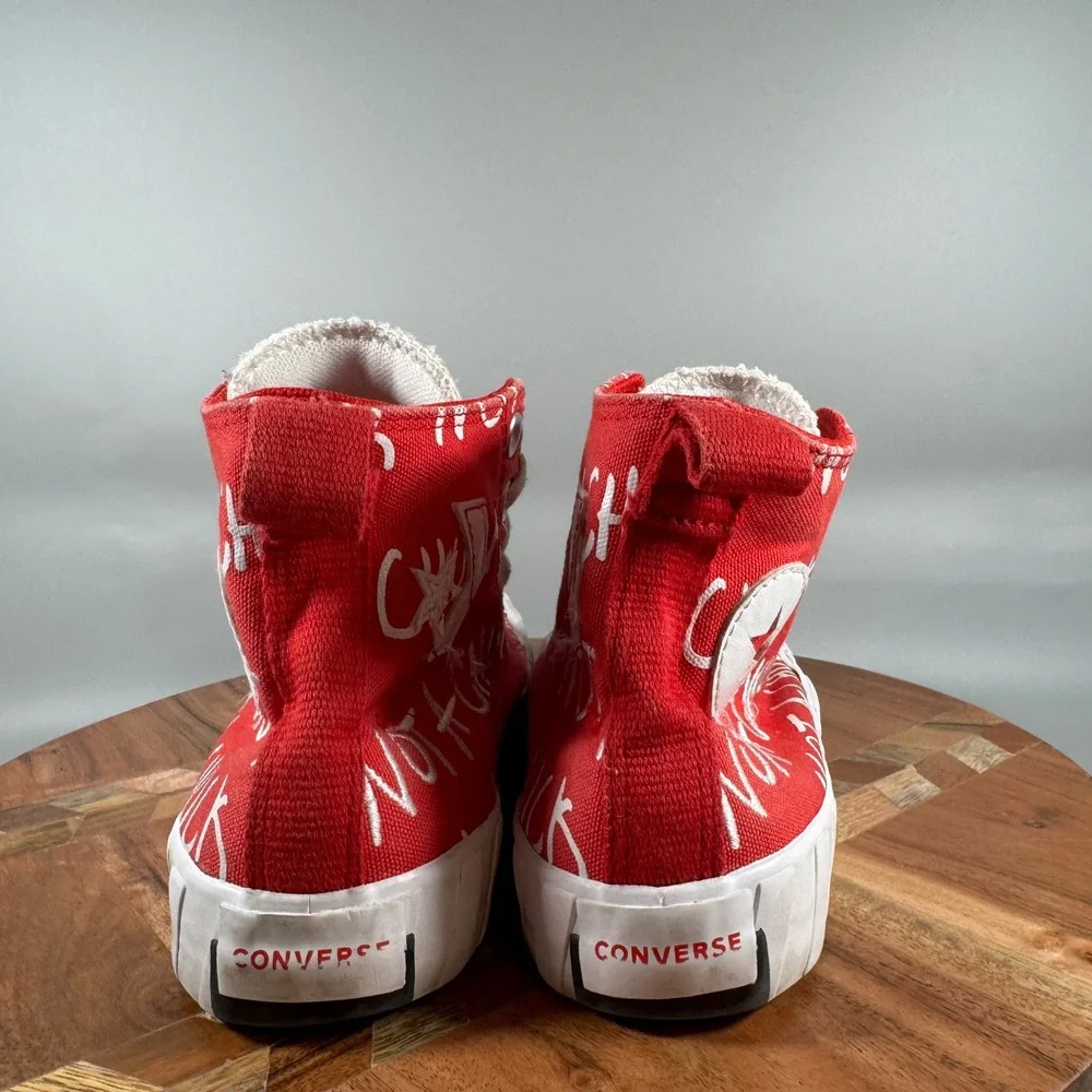 Converse‎ Unt1tl3d Not A Chuck Red White Kids High Top Sneakers 271965C Size 4Y